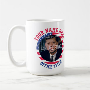 Taza De Café Reemplazar foto Plantilla redonda de campaña