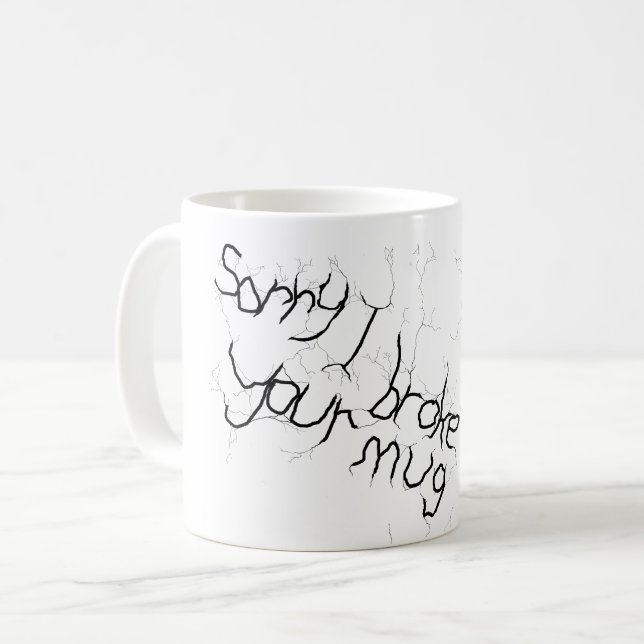 Taza De Café reemplazo de efecto de grieta (Anverso izquierdo)