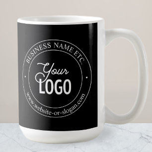 Taza De Café Reemplazo de logotipo fácil y texto personalizable