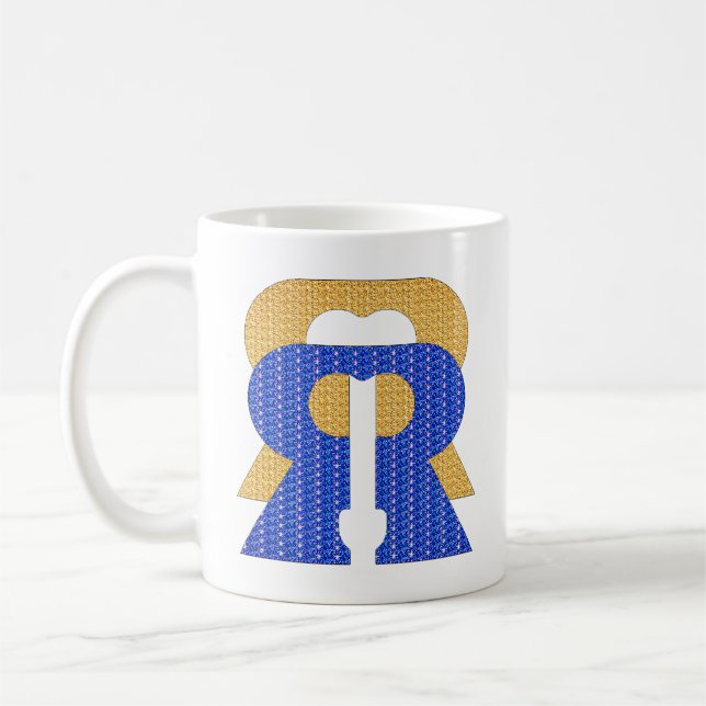 Taza De Café Reese Rideout Blue & Gold (Izquierda)