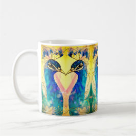 Taza De Café Reflejado Peacock Mug