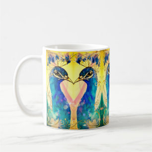 Taza De Café Reflejado Peacock Mug