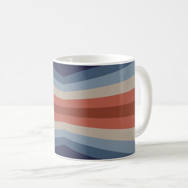 Taza De Café Reflejo arcoiris en estilo retro (Anverso derecho)