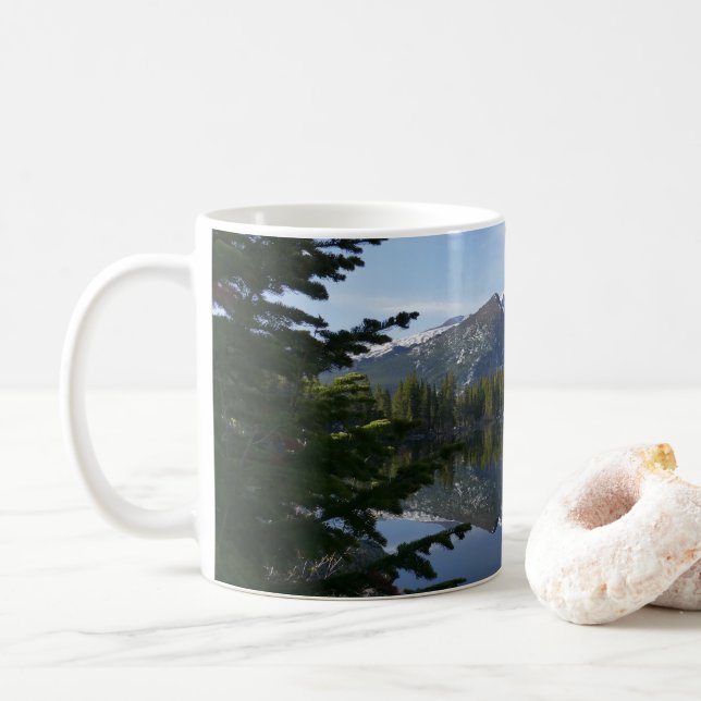 Taza De Café Reflejo del lago Bear III (Con donut)