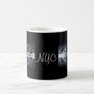 Taza De Café reflejos de la ciudad de Nueva York