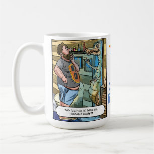 Taza De Café Reflexión del T-Rex: Piensa Grande, Mordisco Más G