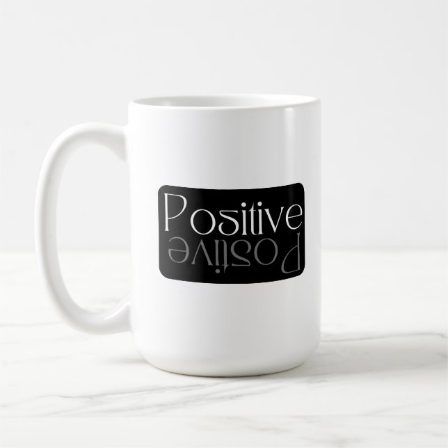 Taza De Café Reflexión positiva Diseño moderno (Izquierda)