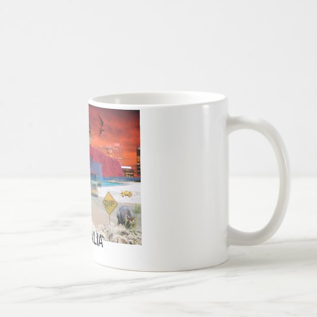 Taza De Café REFLEXIONES de la roca    de la onza ULURU Ayers (Derecha)