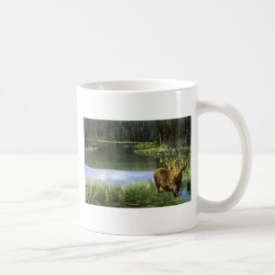 Taza De Café Reflexiones del verano, alces