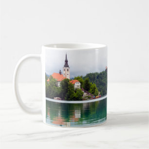 Taza De Café Reflexiones sobre el lago Bled, Eslovenia