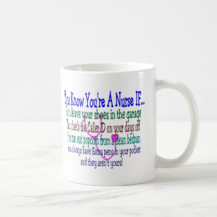 Taza De Café Refranes divertidos de la enfermera