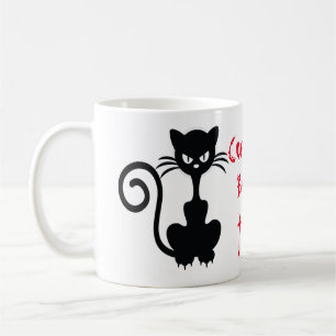 Taza De Café Refranes enojados del gato negro