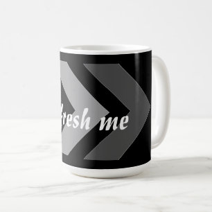 Taza De Café Refrescarme Texto de Imagen Personalizada Fuente I