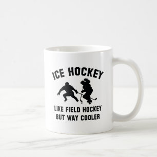 Taza De Café Refrigerador de vías de hockey sobre hielo