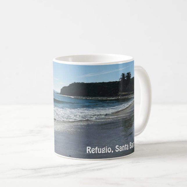 Taza De Café Refugio Beach Santa Barbara Coffee Mug (Anverso derecho)