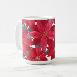 Taza De Café Refugio de invierno de Poinsettias