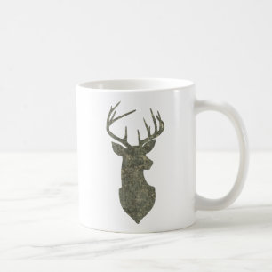 Taza De Café Regal Camouflage Deer Silhouette Buck Trophy