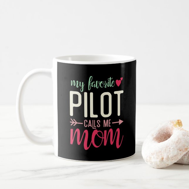 Taza De Café Regalo a mamá del piloto Mi piloto favorito me lla (Con donut)