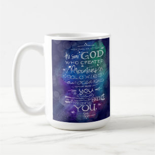 Taza De Café Regalo astronómico de las galaxias cristianas