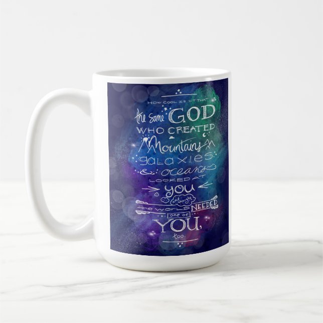 Taza De Café Regalo astronómico de las galaxias cristianas (Izquierda)