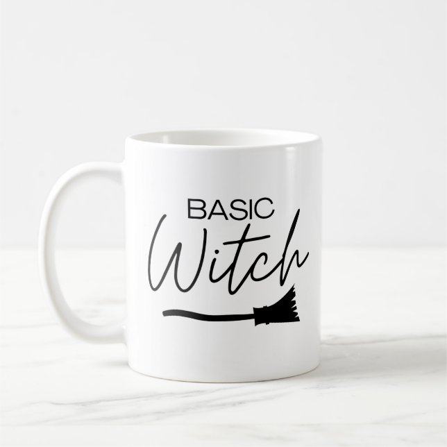 Taza De Café Regalo básico de Halloween con baño de brujas (Izquierda)