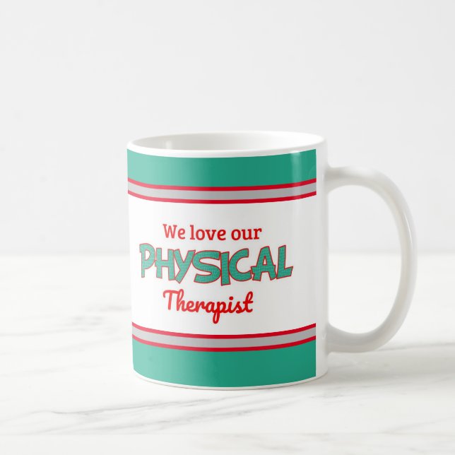 Taza De Café Regalo! Café Terapista Físico Mug (Derecha)