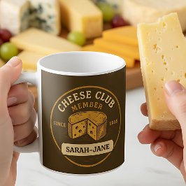 Taza De Café Regalo Cheesy, miembro del club de quesos