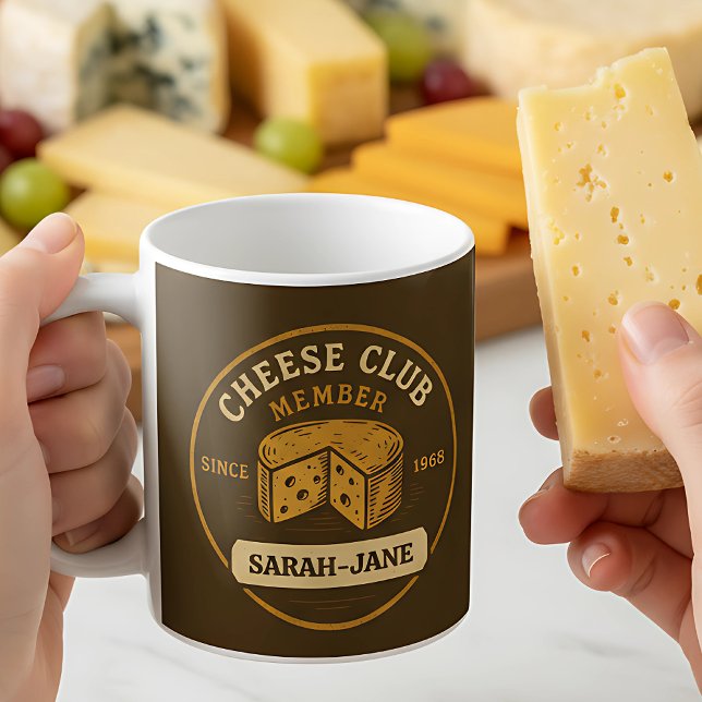 Taza De Café Regalo Cheesy, miembro del club de quesos (Subido por el creador)