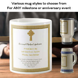 Taza De Café Regalo conmemorativo del sacerdote Pastor Deacon
