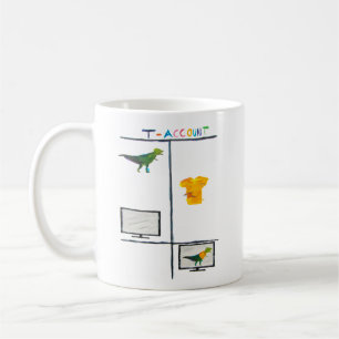 Taza De Café Regalo contable contable de cuentas de mug T Rex T
