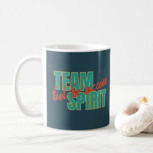 Taza De Café Regalo Corporativo Cita Inspiradora Espíritu de Eq