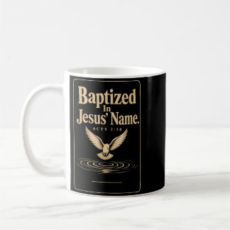 Taza De Café Regalo cristiano bautizado en el nombre de Jesús H