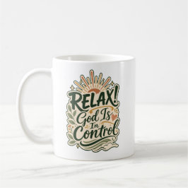 Taza De Café Regalo Cristiano Dios Está En Control Basado En La