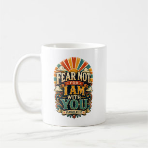 Taza De Café Regalo Cristiano Vintage No Temas Explosión de Sol