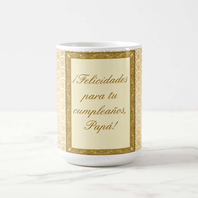 Taza De Café regalo cumpleaños padre personalizable (Centro)