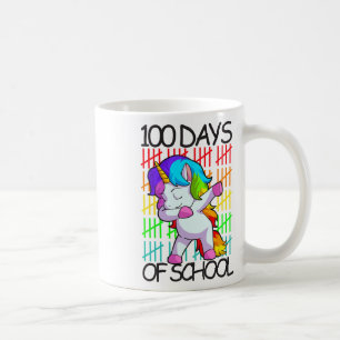 Taza De Café Regalo de 100 días de colegio para niñas amantes d