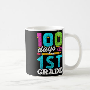Taza De Café Regalo de 100 días de escuela para estudiantes de 