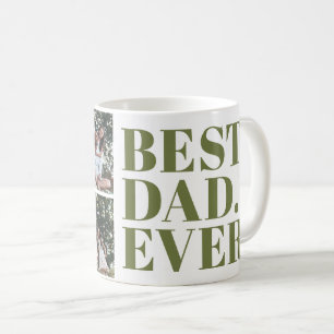 Taza De Café Regalo de 3 fotos para el mejor papá moderno y aud