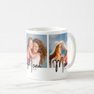 Taza De Café Regalo de 3 fotos para mamá