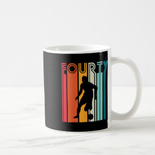 Taza De Café Regalo de 40 años de fútbol Cumpleaños 40 Vintage 