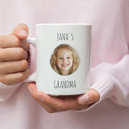 Taza De Café Regalo de abuela personalizado | Cara de nieto per