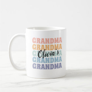 Taza De Café Regalo de abuelo Personalizado Mug Retro Pastel