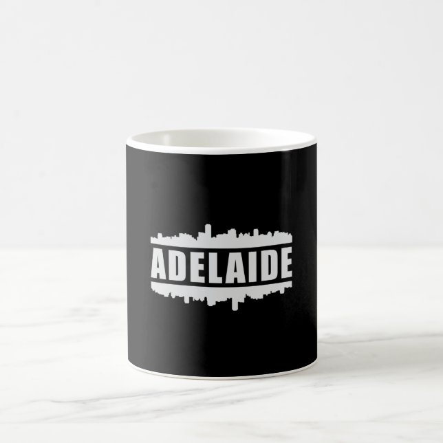 Taza De Café Regalo de Adelaide Australia City Skyline Cityscap (Centro)
