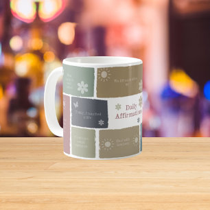Taza De Café Regalo de Afirmación para Enfermeras Boho, Graduac