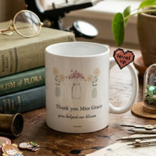 Taza De Café Regalo de agradecimiento a maestros Minimalista Ta