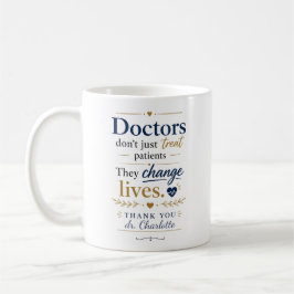 Taza De Café Regalo de Agradecimiento a Médicos que Cambian Vid