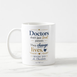 Taza De Café Regalo de Agradecimiento a Médicos que Cambian Vid