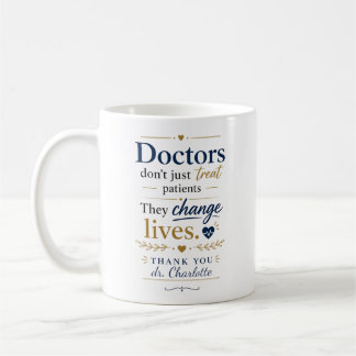 Taza De Café Regalo de Agradecimiento a Médicos que Cambian Vid