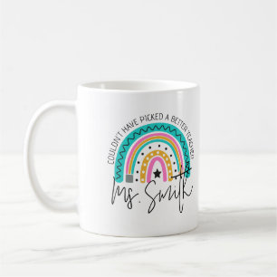 Taza De Café Regalo de agradecimiento al maestro arcoíris de la
