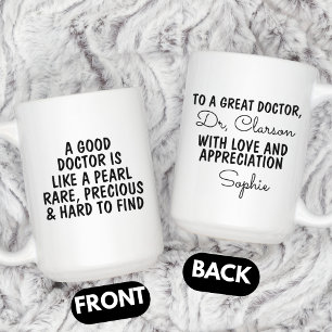 Taza De Café Regalo de agradecimiento al médico, médico persona